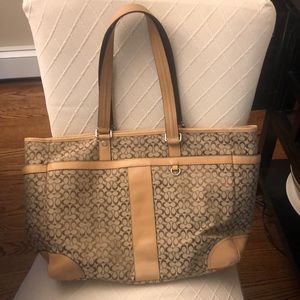 Coach signature tote